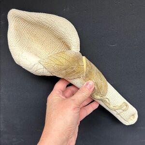 Studio art pottery artist stamped handmade wall pocket/matchstick holder